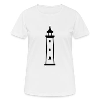 Lighthouse - Women's Breathable T-Shirt - white - Front - AI Model Female 172 dark (172cm)