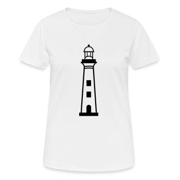 Lighthouse - Women's Breathable T-Shirt - white - Front - AI Model Female 172 dark (172cm)