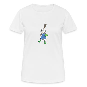 Gartenarbeit Gärtner - Frauen T-Shirt atmungsaktiv - Weiß - Vorne - AI Model Female 172 dark (172cm)