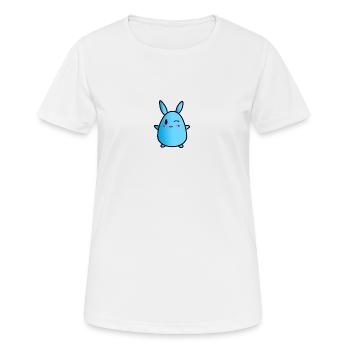 Chibi Anime Bunny Eyebrow T-Shirt - Women's Breathable T-Shirt - white - Front - AI Model Female 172 dark (172cm)