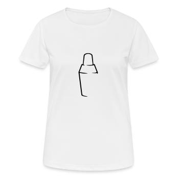 Cocktail Shaker (a 1c) - Frauen T-Shirt atmungsaktiv - Weiß - Vorne - AI Model Female 172 dark (172cm)