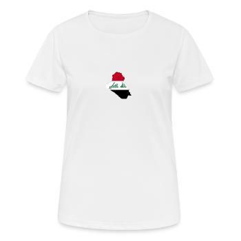 Irak - T-shirt respirant Femme - blanc - Devant - AI Model Female 172 dark (172cm)