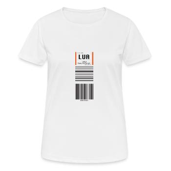 Flughafen Lukla Nepal - Frauen T-Shirt atmungsaktiv - Weiß - Vorne - AI Model Female 172 dark (172cm)