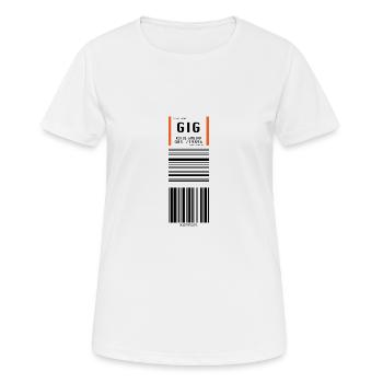 Rio de Janeiro GIG - Frauen T-Shirt atmungsaktiv - Weiß - Vorne - AI Model Female 172 dark (172cm)