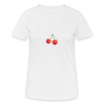 Cherries - T-shirt respirant Femme - blanc - Devant - AI Model Female 172 dark (172cm)