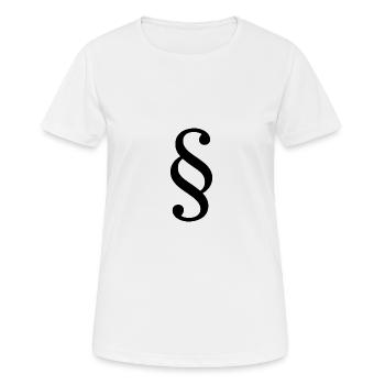 Paragraph law lawyer lawyer court law - Women's Breathable T-Shirt - white - Front - AI Model Female 172 dark (172cm)