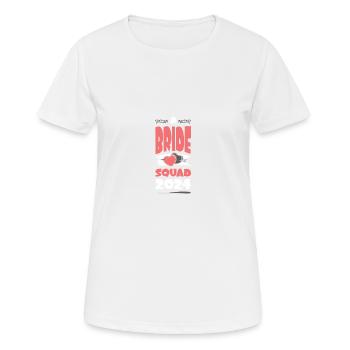 Bride Squad 2024 Team Herz - Frauen T-Shirt atmungsaktiv - Weiß - Vorne - AI Model Female 172 dark (172cm)