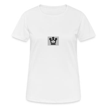 Couronne - T-shirt respirant Femme - blanc - Devant - AI Model Female 172 dark (172cm)
