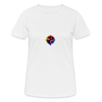 Diversité des contours LGBTQAI+ - T-shirt respirant Femme - blanc - Devant - AI Model Female 172 dark (172cm)