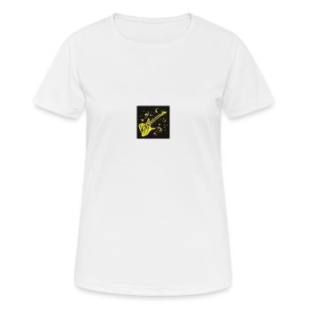 Gitarre - Frauen T-Shirt atmungsaktiv - Weiß - Vorne - AI Model Female 172 dark (172cm)