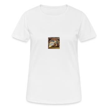 AI Art 1684479270343 - T-shirt respirant Femme - blanc - Devant - AI Model Female 172 dark (172cm)