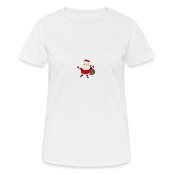 Weihnachtsmann - Frauen T-Shirt atmungsaktiv - Weiß - Vorne - AI Model Female 172 dark (172cm)