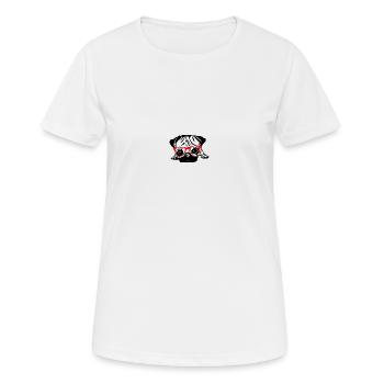 lunettes rouges carlin - T-shirt respirant Femme - blanc - Devant - AI Model Female 172 dark (172cm)