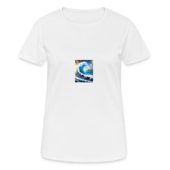 The perfect wave - Frauen T-Shirt atmungsaktiv - Weiß - Vorne - AI Model Female 172 dark (172cm)