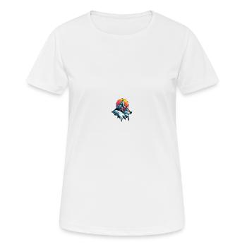 Eisberge Symbol Arktis Berge - Frauen T-Shirt atmungsaktiv - Weiß - Vorne - AI Model Female 172 dark (172cm)