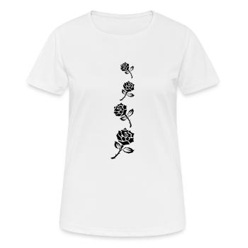 Rosenranke2 - T-shirt respirant Femme - blanc - Devant - AI Model Female 172 dark (172cm)