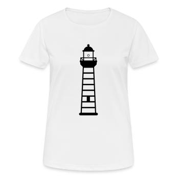 Leuchtturm - Frauen T-Shirt atmungsaktiv - Weiß - Vorne - AI Model Female 172 dark (172cm)