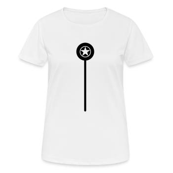 Zauberstab - Frauen T-Shirt atmungsaktiv - Weiß - Vorne - AI Model Female 172 dark (172cm)