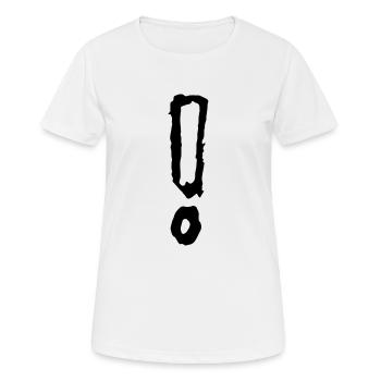 ausrufezeichen - Frauen T-Shirt atmungsaktiv - Weiß - Vorne - AI Model Female 172 dark (172cm)