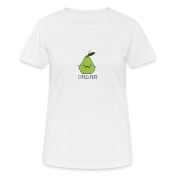 Shakespear - Frauen T-Shirt atmungsaktiv - Weiß - Vorne - AI Model Female 172 dark (172cm)