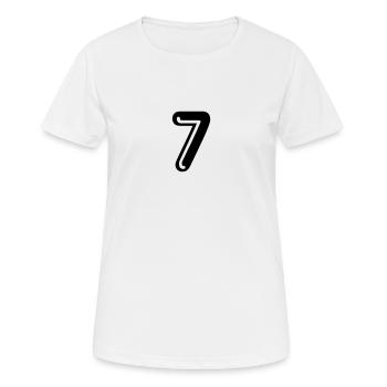 7 - back number - Women's Breathable T-Shirt - white - Front - AI Model Female 172 dark (172cm)