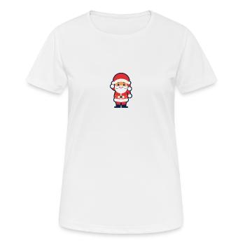 Weihnachtsmann - Frauen T-Shirt atmungsaktiv - Weiß - Vorne - AI Model Female 172 dark (172cm)
