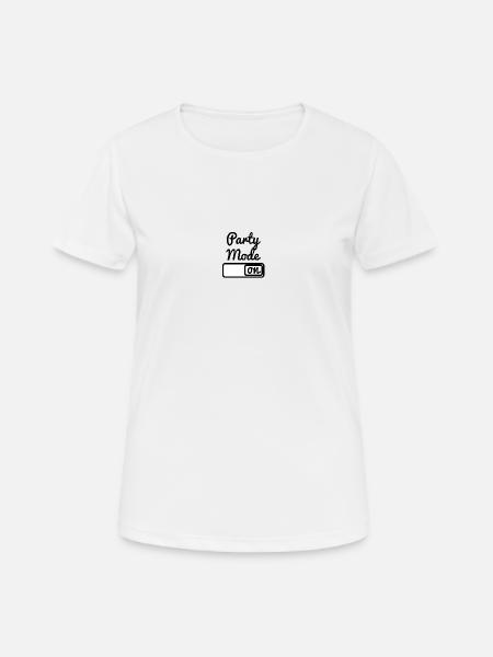 Party Mode - T-shirt respirant Femme - blanc