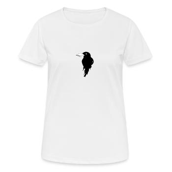 Rabe - Frauen T-Shirt atmungsaktiv - Weiß - Vorne - AI Model Female 172 dark (172cm)