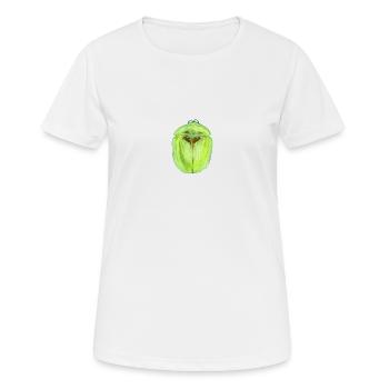 Coléoptère écaille de tortue du chardon - T-shirt respirant Femme - blanc - Devant - AI Model Female 172 dark (172cm)