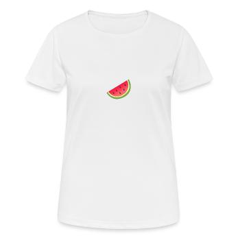 Melone - Frauen T-Shirt atmungsaktiv - Weiß - Vorne - AI Model Female 172 dark (172cm)