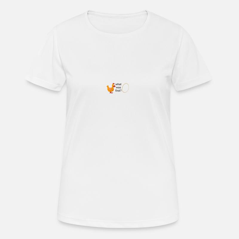 Hen or egg - Women's Breathable T-Shirt - white
