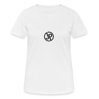 8A04E632 2F99 45A7 8AE6 2A21776C9B4C - Frauen T-Shirt atmungsaktiv - Weiß - Vorne - AI Model Female 172 dark (172cm)