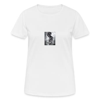 strong - Frauen T-Shirt atmungsaktiv - Weiß - Vorne - AI Model Female 172 dark (172cm)