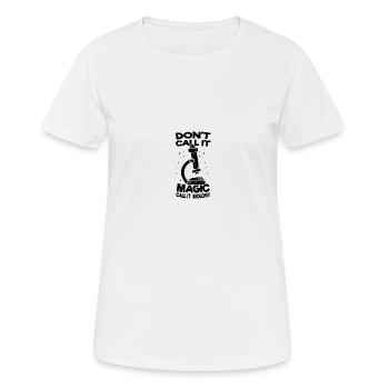 Biologiste - T-shirt respirant Femme - blanc - Devant - AI Model Female 172 dark (172cm)