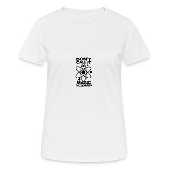 Physik - Frauen T-Shirt atmungsaktiv - Weiß - Vorne - AI Model Female 172 dark (172cm)