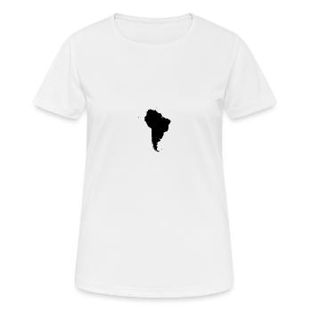 Amérique du Sud - T-shirt respirant Femme - blanc - Devant - AI Model Female 172 dark (172cm)