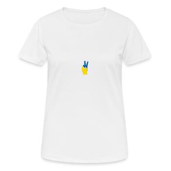 Ukraine - Women's Breathable T-Shirt - white - Front - AI Model Female 172 dark (172cm)