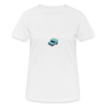 Truck LKW Pick-up Lastkraftwagen Transporter - Frauen T-Shirt atmungsaktiv - Weiß - Vorne - AI Model Female 172 dark (172cm)