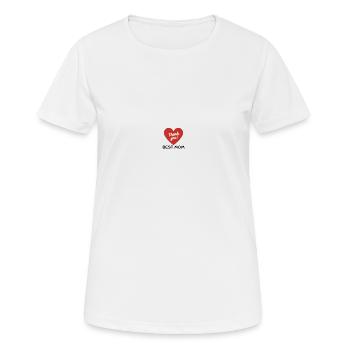 BEST MOM - Frauen T-Shirt atmungsaktiv - Weiß - Vorne - AI Model Female 172 dark (172cm)