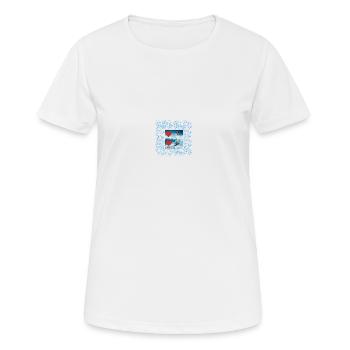 Pour des vacances au ski en cadeau - T-shirt respirant Femme - blanc - Devant - AI Model Female 172 dark (172cm)