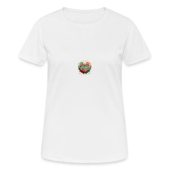 Coeur Portugais - T-shirt respirant Femme - blanc - Devant - AI Model Female 172 dark (172cm)