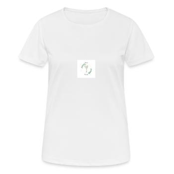 Imprimé fleuri - T-shirt respirant Femme - blanc - Devant - AI Model Female 172 dark (172cm)