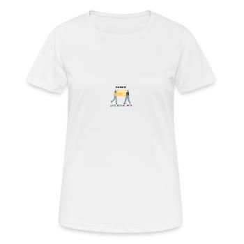 Umzug - Helfer - Danke - Frauen T-Shirt atmungsaktiv - Weiß - Vorne - AI Model Female 172 dark (172cm)