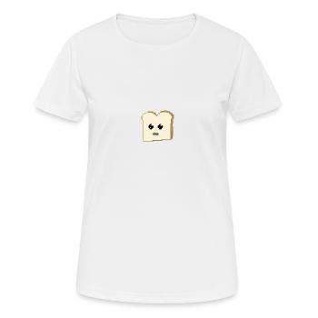 Toast mit Augen - Frauen T-Shirt atmungsaktiv - Weiß - Vorne - AI Model Female 172 dark (172cm)