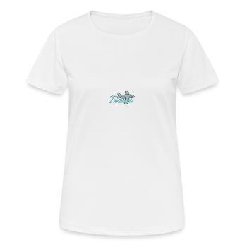 Travel - Frauen T-Shirt atmungsaktiv - Weiß - Vorne - AI Model Female 172 dark (172cm)