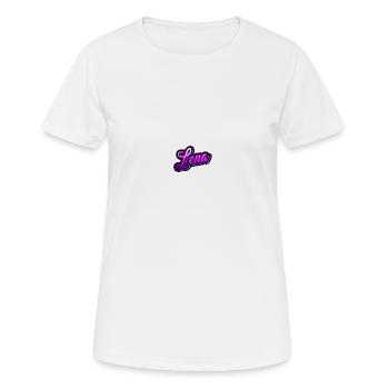 LENA - Dein personalisiertes Design - Frauen T-Shirt atmungsaktiv - Weiß - Vorne - AI Model Female 172 dark (172cm)