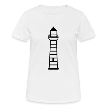 Phare - T-shirt respirant Femme - blanc - Devant - AI Model Female 172 dark (172cm)