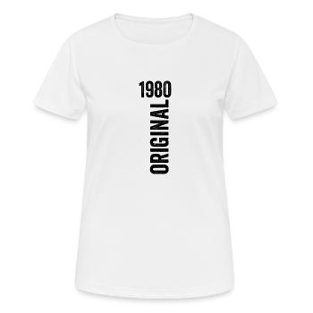 1980 Jubiläumsgeschenk 1980 Limited Edition 1980 - Frauen T-Shirt atmungsaktiv - Weiß - Vorne - AI Model Female 172 dark (172cm)
