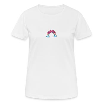 Arc-en-ciel, non? - T-shirt respirant Femme - blanc - Devant - AI Model Female 172 dark (172cm)