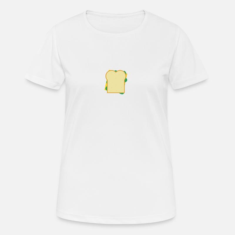 cheese bread - Women's Breathable T-Shirt - white